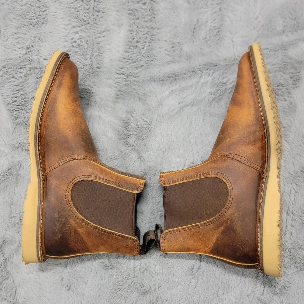 Red Wing Heritage Boots Mens 10.5 (EU 43.5) Brown Leather Weekender Chelsea 3111